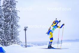 05.12.2021, Oestersund, Sweden, (SWE): Mona Brorsson (SWE) - IBU World Cup Biathlon, relay women, Oestersund (SWE). www.nordicfocus.com. © Manzoni/NordicFocus. Every downloaded picture is fee-liable.
