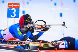 05.12.2021, Oestersund, Sweden, (SWE): Anais Bescond (FRA) - IBU World Cup Biathlon, relay women, Oestersund (SWE). www.nordicfocus.com. © Manzoni/NordicFocus. Every downloaded picture is fee-liable.