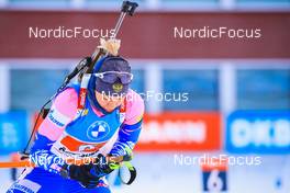05.12.2021, Oestersund, Sweden, (SWE): Kristina Reztsova (RUS) - IBU World Cup Biathlon, relay women, Oestersund (SWE). www.nordicfocus.com. © Manzoni/NordicFocus. Every downloaded picture is fee-liable.