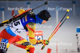02.12.2021, Oestersund, Sweden, (SWE): Cesar Beauvais (BEL) - IBU World Cup Biathlon, sprint men, Oestersund (SWE). www.nordicfocus.com. © Manzoni/NordicFocus. Every downloaded picture is fee-liable.