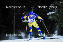 02.12.2021, Oestersund, Sweden, (SWE): Jesper Nelin (SWE) - IBU World Cup Biathlon, sprint men, Oestersund (SWE). www.nordicfocus.com. © Manzoni/NordicFocus. Every downloaded picture is fee-liable.