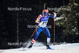 02.12.2021, Oestersund, Sweden, (SWE): Jake Brown (USA) - IBU World Cup Biathlon, sprint men, Oestersund (SWE). www.nordicfocus.com. © Manzoni/NordicFocus. Every downloaded picture is fee-liable.