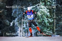 02.12.2021, Oestersund, Sweden, (SWE): Scott Gow (CAN) - IBU World Cup Biathlon, sprint men, Oestersund (SWE). www.nordicfocus.com. © Manzoni/NordicFocus. Every downloaded picture is fee-liable.
