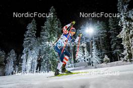 02.12.2021, Oestersund, Sweden, (SWE): Sean Doherty (USA) - IBU World Cup Biathlon, sprint men, Oestersund (SWE). www.nordicfocus.com. © Manzoni/NordicFocus. Every downloaded picture is fee-liable.