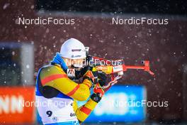 02.12.2021, Oestersund, Sweden, (SWE): Florent Claude (BEL) - IBU World Cup Biathlon, sprint men, Oestersund (SWE). www.nordicfocus.com. © Manzoni/NordicFocus. Every downloaded picture is fee-liable.