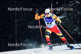 02.12.2021, Oestersund, Sweden, (SWE): Thierry Langer (BEL) - IBU World Cup Biathlon, sprint men, Oestersund (SWE). www.nordicfocus.com. © Manzoni/NordicFocus. Every downloaded picture is fee-liable.