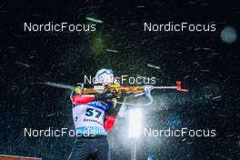 02.12.2021, Oestersund, Sweden, (SWE): Sturla Holm Laegreid (NOR) - IBU World Cup Biathlon, sprint men, Oestersund (SWE). www.nordicfocus.com. © Manzoni/NordicFocus. Every downloaded picture is fee-liable.