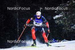 02.12.2021, Oestersund, Sweden, (SWE): Johannes Dale (NOR) - IBU World Cup Biathlon, sprint men, Oestersund (SWE). www.nordicfocus.com. © Manzoni/NordicFocus. Every downloaded picture is fee-liable.