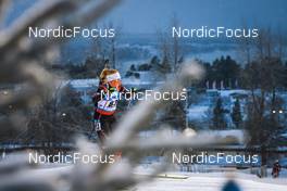 02.12.2021, Oestersund, Sweden, (SWE): Sarah Beaudry (CAN) - IBU World Cup Biathlon, sprint women, Oestersund (SWE). www.nordicfocus.com. © Manzoni/NordicFocus. Every downloaded picture is fee-liable.