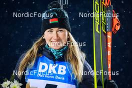 02.12.2021, Oestersund, Sweden, (SWE): Dzinara Alimbekava (BLR) - IBU World Cup Biathlon, sprint women, Oestersund (SWE). www.nordicfocus.com. © Manzoni/NordicFocus. Every downloaded picture is fee-liable.