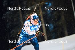 02.12.2021, Oestersund, Sweden, (SWE): Susan Dunklee (USA) - IBU World Cup Biathlon, sprint women, Oestersund (SWE). www.nordicfocus.com. © Manzoni/NordicFocus. Every downloaded picture is fee-liable.