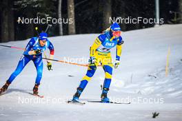 02.12.2021, Oestersund, Sweden, (SWE): Aita Gasparin (SUI), Johanna Skottheim (SWE), (l-r) - IBU World Cup Biathlon, sprint women, Oestersund (SWE). www.nordicfocus.com. © Manzoni/NordicFocus. Every downloaded picture is fee-liable.