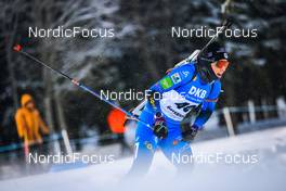 02.12.2021, Oestersund, Sweden, (SWE): Anais Chevalier-Bouchet (FRA) - IBU World Cup Biathlon, sprint women, Oestersund (SWE). www.nordicfocus.com. © Manzoni/NordicFocus. Every downloaded picture is fee-liable.