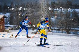 02.12.2021, Oestersund, Sweden, (SWE): Elisa Gasparin (SUI), Johanna Skottheim (SWE), (l-r) - IBU World Cup Biathlon, sprint women, Oestersund (SWE). www.nordicfocus.com. © Manzoni/NordicFocus. Every downloaded picture is fee-liable.