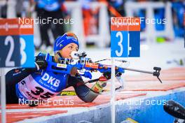 02.12.2021, Oestersund, Sweden, (SWE): Franziska Preuss (GER) - IBU World Cup Biathlon, sprint women, Oestersund (SWE). www.nordicfocus.com. © Manzoni/NordicFocus. Every downloaded picture is fee-liable.