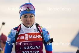 01.12.2021, Oestersund, Sweden, (SWE): Larisa Kuklina (RUS) - IBU World Cup Biathlon, training, Oestersund (SWE). www.nordicfocus.com. © Manzoni/NordicFocus. Every downloaded picture is fee-liable.