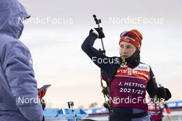 01.12.2021, Oestersund, Sweden, (SWE): Janina Hettich (GER) - IBU World Cup Biathlon, training, Oestersund (SWE). www.nordicfocus.com. © Manzoni/NordicFocus. Every downloaded picture is fee-liable.