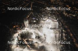 01.12.2021, Oestersund, Sweden, (SWE): Event Feature: Venue overview with the Arctura Tower and parts of the track - IBU World Cup Biathlon, training, Oestersund (SWE). www.nordicfocus.com. © Manzoni/NordicFocus. Every downloaded picture is fee-liable.
