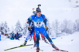 11.12.2021, Hochfilzen, Austria (AUT): Fabien Claude (FRA) -  IBU World Cup Biathlon, pursuit men, Hochfilzen (AUT). www.nordicfocus.com. © Manzoni/NordicFocus. Every downloaded picture is fee-liable.