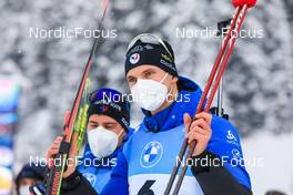 11.12.2021, Hochfilzen, Austria (AUT): Emilien Jacquelin (FRA) -  IBU World Cup Biathlon, pursuit men, Hochfilzen (AUT). www.nordicfocus.com. © Manzoni/NordicFocus. Every downloaded picture is fee-liable.