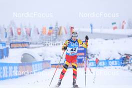 11.12.2021, Hochfilzen, Austria (AUT): Florent Claude (BEL) -  IBU World Cup Biathlon, pursuit men, Hochfilzen (AUT). www.nordicfocus.com. © Manzoni/NordicFocus. Every downloaded picture is fee-liable.