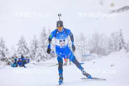 11.12.2021, Hochfilzen, Austria (AUT): Antonin Guigonnat (FRA) -  IBU World Cup Biathlon, pursuit men, Hochfilzen (AUT). www.nordicfocus.com. © Manzoni/NordicFocus. Every downloaded picture is fee-liable.