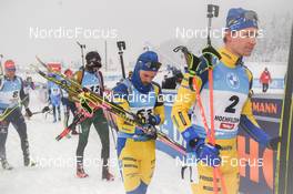 11.12.2021, Hochfilzen, Austria (AUT): Malte Stefansson (SWE), Martin Ponsiluoma (SWE) -  IBU World Cup Biathlon, pursuit men, Hochfilzen (AUT). www.nordicfocus.com. © Tumashov/NordicFocus. Every downloaded picture is fee-liable.