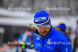11.12.2021, Hochfilzen, Austria (AUT): Dominik Windisch (ITA) -  IBU World Cup Biathlon, pursuit men, Hochfilzen (AUT). www.nordicfocus.com. © Manzoni/NordicFocus. Every downloaded picture is fee-liable.