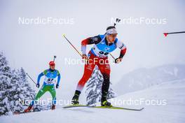 11.12.2021, Hochfilzen, Austria (AUT): David Komatz (AUT) -  IBU World Cup Biathlon, pursuit men, Hochfilzen (AUT). www.nordicfocus.com. © Tumashov/NordicFocus. Every downloaded picture is fee-liable.