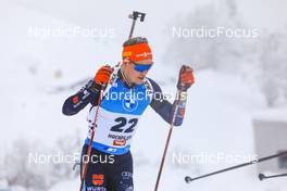 11.12.2021, Hochfilzen, Austria (AUT): Philipp Horn (GER) -  IBU World Cup Biathlon, pursuit men, Hochfilzen (AUT). www.nordicfocus.com. © Manzoni/NordicFocus. Every downloaded picture is fee-liable.