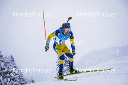 11.12.2021, Hochfilzen, Austria (AUT): Peppe Femling (SWE) -  IBU World Cup Biathlon, pursuit men, Hochfilzen (AUT). www.nordicfocus.com. © Tumashov/NordicFocus. Every downloaded picture is fee-liable.