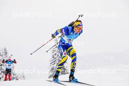 11.12.2021, Hochfilzen, Austria (AUT): Anton Dudchenko (UKR) -  IBU World Cup Biathlon, pursuit men, Hochfilzen (AUT). www.nordicfocus.com. © Manzoni/NordicFocus. Every downloaded picture is fee-liable.