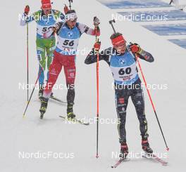 11.12.2021, Hochfilzen, Austria (AUT): Benedikt Doll (GER), David Komatz (AUT) -  IBU World Cup Biathlon, pursuit men, Hochfilzen (AUT). www.nordicfocus.com. © Tumashov/NordicFocus. Every downloaded picture is fee-liable.