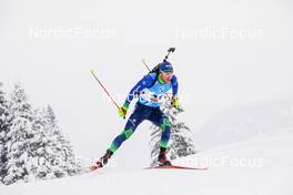 11.12.2021, Hochfilzen, Austria (AUT): Sergey Bocharnikov (BLR) -  IBU World Cup Biathlon, pursuit men, Hochfilzen (AUT). www.nordicfocus.com. © Manzoni/NordicFocus. Every downloaded picture is fee-liable.
