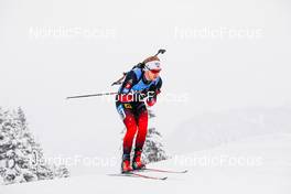 11.12.2021, Hochfilzen, Austria (AUT): Sivert Guttorm Bakken (NOR) -  IBU World Cup Biathlon, pursuit men, Hochfilzen (AUT). www.nordicfocus.com. © Manzoni/NordicFocus. Every downloaded picture is fee-liable.