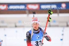 11.12.2021, Hochfilzen, Austria (AUT): Felix Leitner (AUT) -  IBU World Cup Biathlon, pursuit men, Hochfilzen (AUT). www.nordicfocus.com. © Manzoni/NordicFocus. Every downloaded picture is fee-liable.