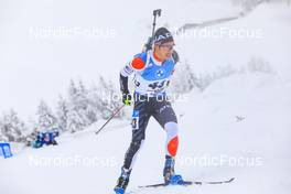 11.12.2021, Hochfilzen, Austria (AUT): Kosuke Ozaki (JPN) -  IBU World Cup Biathlon, pursuit men, Hochfilzen (AUT). www.nordicfocus.com. © Manzoni/NordicFocus. Every downloaded picture is fee-liable.