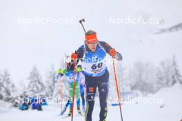 11.12.2021, Hochfilzen, Austria (AUT): Benedikt Doll (GER) -  IBU World Cup Biathlon, pursuit men, Hochfilzen (AUT). www.nordicfocus.com. © Manzoni/NordicFocus. Every downloaded picture is fee-liable.