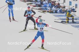11.12.2021, Hochfilzen, Austria (AUT): Eduard Latypov (RUS), Philipp Nawrath (GER) -  IBU World Cup Biathlon, pursuit men, Hochfilzen (AUT). www.nordicfocus.com. © Tumashov/NordicFocus. Every downloaded picture is fee-liable.