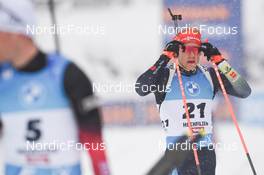 11.12.2021, Hochfilzen, Austria (AUT): Roman Rees (GER) -  IBU World Cup Biathlon, pursuit men, Hochfilzen (AUT). www.nordicfocus.com. © Tumashov/NordicFocus. Every downloaded picture is fee-liable.