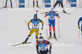 11.12.2021, Hochfilzen, Austria (AUT): Malte Stefansson (SWE), Alexander Povarnitsyn (RUS) -  IBU World Cup Biathlon, pursuit men, Hochfilzen (AUT). www.nordicfocus.com. © Tumashov/NordicFocus. Every downloaded picture is fee-liable.