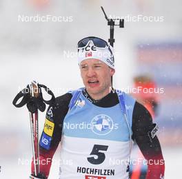 11.12.2021, Hochfilzen, Austria (AUT): Tarjei Boe (NOR) -  IBU World Cup Biathlon, pursuit men, Hochfilzen (AUT). www.nordicfocus.com. © Tumashov/NordicFocus. Every downloaded picture is fee-liable.
