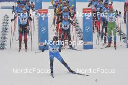 11.12.2021, Hochfilzen, Austria (AUT): Antonin Guigonnat (FRA) -  IBU World Cup Biathlon, pursuit men, Hochfilzen (AUT). www.nordicfocus.com. © Tumashov/NordicFocus. Every downloaded picture is fee-liable.