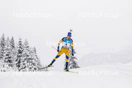 11.12.2021, Hochfilzen, Austria (AUT): Martin Ponsiluoma (SWE) -  IBU World Cup Biathlon, pursuit men, Hochfilzen (AUT). www.nordicfocus.com. © Manzoni/NordicFocus. Every downloaded picture is fee-liable.
