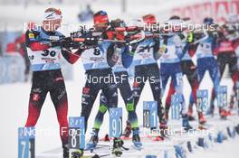11.12.2021, Hochfilzen, Austria (AUT): Johannes Thingnes Boe (NOR), Philipp Nawrath (GER) -  IBU World Cup Biathlon, pursuit men, Hochfilzen (AUT). www.nordicfocus.com. © Tumashov/NordicFocus. Every downloaded picture is fee-liable.