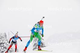 11.12.2021, Hochfilzen, Austria (AUT): Klemen Bauer (SLO) -  IBU World Cup Biathlon, pursuit men, Hochfilzen (AUT). www.nordicfocus.com. © Manzoni/NordicFocus. Every downloaded picture is fee-liable.