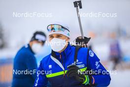 11.12.2021, Hochfilzen, Austria (AUT): Anton Smolski (BLR) -  IBU World Cup Biathlon, pursuit men, Hochfilzen (AUT). www.nordicfocus.com. © Manzoni/NordicFocus. Every downloaded picture is fee-liable.