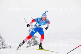 11.12.2021, Hochfilzen, Austria (AUT): Said Karimulla Khalili (RUS) -  IBU World Cup Biathlon, pursuit men, Hochfilzen (AUT). www.nordicfocus.com. © Manzoni/NordicFocus. Every downloaded picture is fee-liable.