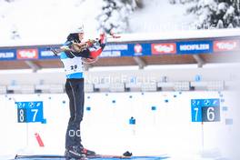 11.12.2021, Hochfilzen, Austria (AUT): Sturla Holm Laegreid (NOR) -  IBU World Cup Biathlon, pursuit men, Hochfilzen (AUT). www.nordicfocus.com. © Manzoni/NordicFocus. Every downloaded picture is fee-liable.