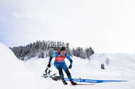 12.12.2021, Hochfilzen, Austria (AUT): Anais Bescond (FRA) -  IBU World Cup Biathlon, pursuit women, Hochfilzen (AUT). www.nordicfocus.com. © Manzoni/NordicFocus. Every downloaded picture is fee-liable.